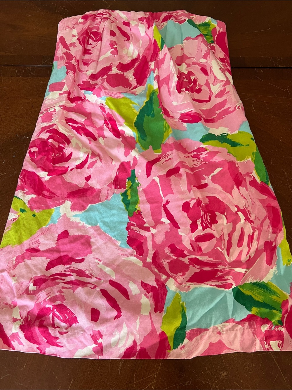 Lilly Pulitzer hottie Pink First Impression  Strapless Dress size 4